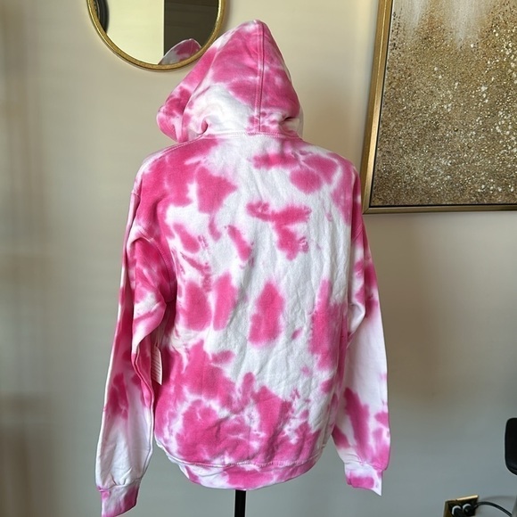 Jon Lauren Pink and White Tye Dye Hoodie - Picture 4 of 10
